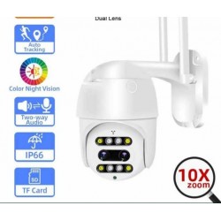 10 ZOOM IP/Wi-Fi κάμερα 1MP FULL HD 1080p με δύο φακούς