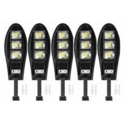 5 τεμάχια ηλιακές λάμπες LED 1200W IP67 + βάσεις