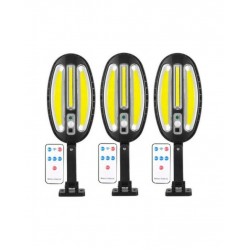 3 ηλιακές λάμπες LED 1200 W, IP67 + βάσεις