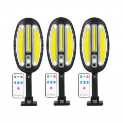 3 ηλιακές λάμπες LED 1200 W, IP67 + βάσεις