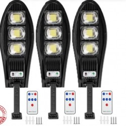 3 τεμάχια  Ηλιακές λάμπες LED 1200W IP67 + βάσεις