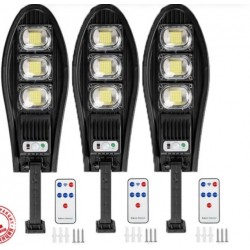 3 τεμάχια  Ηλιακές λάμπες LED 1200W IP67 + βάσεις