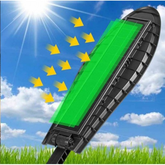 3 τεμάχια ηλιακές λάμπες LED 2400W IP65 + βάσεις