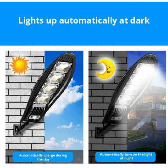 3 τεμάχια ηλιακές λάμπες LED 2400W IP65 + βάσεις