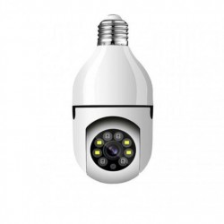 IP κάμερα με περιστροφή 360°, Full HD, 5 MP, κρυφή κάμερα σε μορφή λαμπτήρα