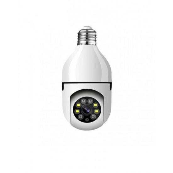 IP κάμερα με περιστροφή 360°, Full HD 2 MP, κρυφή κάμερα σε μορφή λαμπτήρα