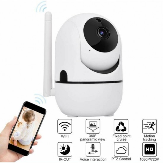 IP κάμερα-μπέιμπι μόνιτορ 2 MP με αμφίδρομη επικοινωνία και ειδοποίηση σε περίπτωση κίνησης και ήχου