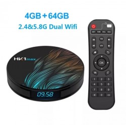 Smart TV Box HK1 MAX – 4 GB RAM/64 GB ROM, Android Ultra 8K, Wi-Fi