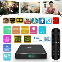Smart TV Box X96 AIR Amlogic S905X3 – 4 GB μνήμης RAM, 64 GB μνήμης ROM