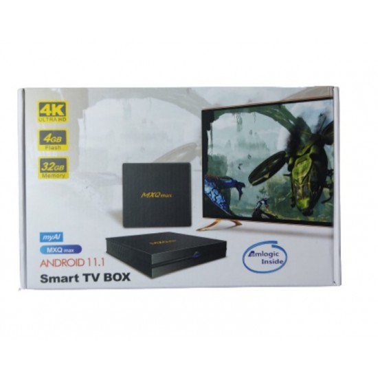 TV Box MXQ MAX – 4 GB RAM/32 GB ROM με Android 11.1, Wi-Fi