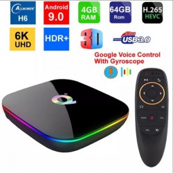 TV Box Q PLUS - 4 GB RAM/64 GB ROM, Android TV Box, Ultra 6K, 3D, 5G