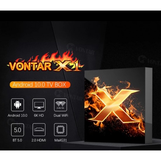 Τηλεοπτικό κουτί VONTAR X1 ULTRA 4K - 2 GB/16 GB, Android 10