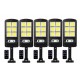 5 τεμάχια ηλιακές λάμπες LED 1200W IP67 + βάσεις