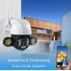 Περιστρεφόμενη ασύρματη κάμερα IP 2MP FULL-HD με ισχυρούς προβολείς LED