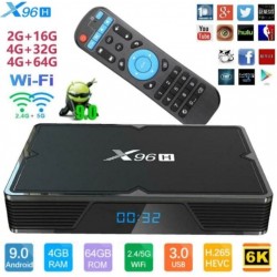 X 96H TV BOX - 4 GB RAM/32 GB ROM, 4K, Android TV
