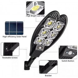 Ηλιακή λάμπα LED 1800W IP67 + βάση στήριξης