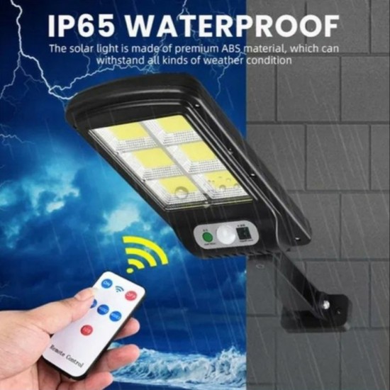 5 τεμάχια ηλιακές λάμπες LED 1200W IP67 + βάσεις