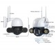 Περιστρεφόμενη ασύρματη κάμερα IP 2MP FULL-HD με ισχυρούς προβολείς LED