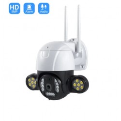 Περιστρεφόμενη ασύρματη κάμερα IP WiFi 1MP FULL-HD με ισχυρούς προβολείς LED