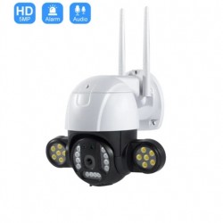Περιστρεφόμενη ασύρματη κάμερα IP WiFi 1MP FULL-HD με ισχυρούς προβολείς LED