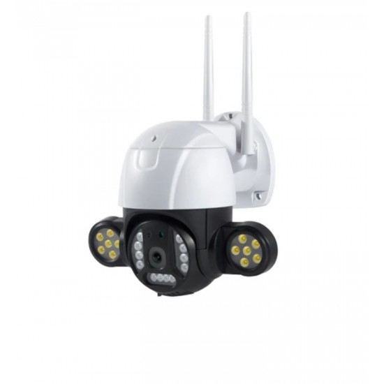 Περιστρεφόμενη ασύρματη κάμερα IP 2MP FULL-HD με ισχυρούς προβολείς LED