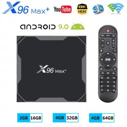 Πολυμεσικός παίκτης X96 MAX Plus με Android 9, 4 GB RAM/32 GB ROM, Wi-Fi