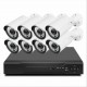 Σετ 4 καμερών IP - 4-καναλικό NVR 5MP με WiFi + ασύρματες κάμερες 5G