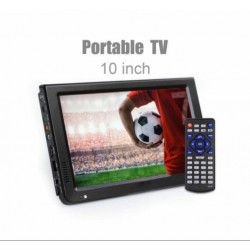 Φορητή τηλεόραση LCD 10 ιντσών, 12/220 V, ψηφιακό δέκτη DVB, μπαταρία