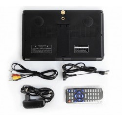 Φορητή τηλεόραση LCD 14 ιντσών, 12/220 V, ψηφιακό δέκτη DVB, μπαταρία