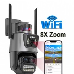 Διπλή κάμερα 8 MP με ICS, ασύρματο Wi-Fi και 8x ζουμ