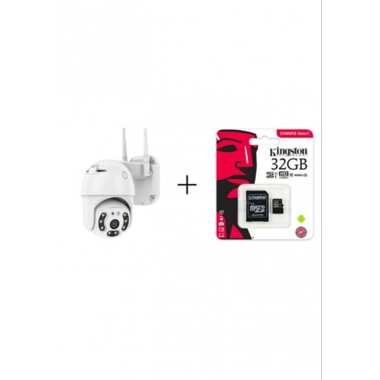 Σετ κάμερας 5 MP + κάρτα 32 GB, Wi-Fi, IP67