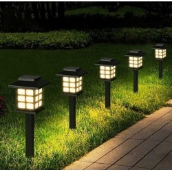  Σετ 6 ηλιακών λαμπτήρων LED για κήπο Star-Light, τύπου φανάρι,