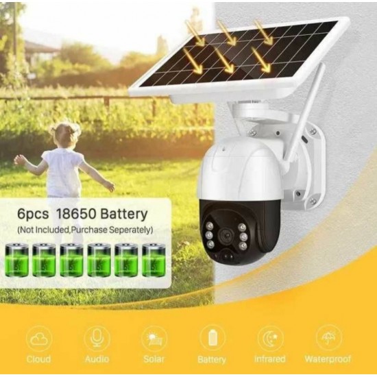 Ηλιακή κάμερα WIFI 5 MP FULL HD για εξωτερική εγκατάσταση IP66
