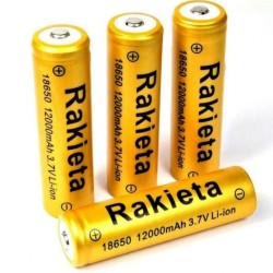 Μπαταρίες για ηλιακές κάμερες, 2 τεμάχια 3,7 V - 18650