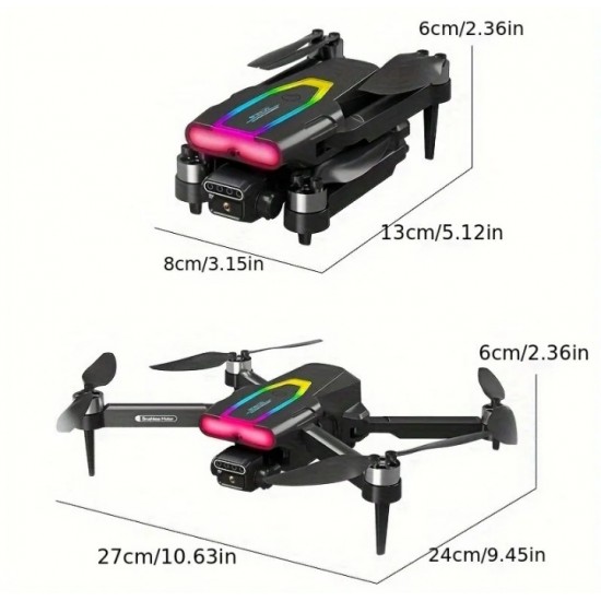 Επαγγελματικό drone F199 με διπλή κάμερα HD, αισθητήρες, κινητήρες χωρίς ψήκτρες και WiFi