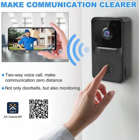 Ασύρματο έξυπνο βιντεοκουδούνι Smart Home X9 με σύνδεση μέσω εφαρμογής